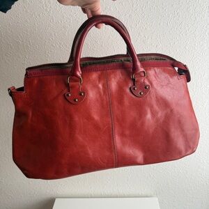 Gap '00s Leather Brown Large Handbag